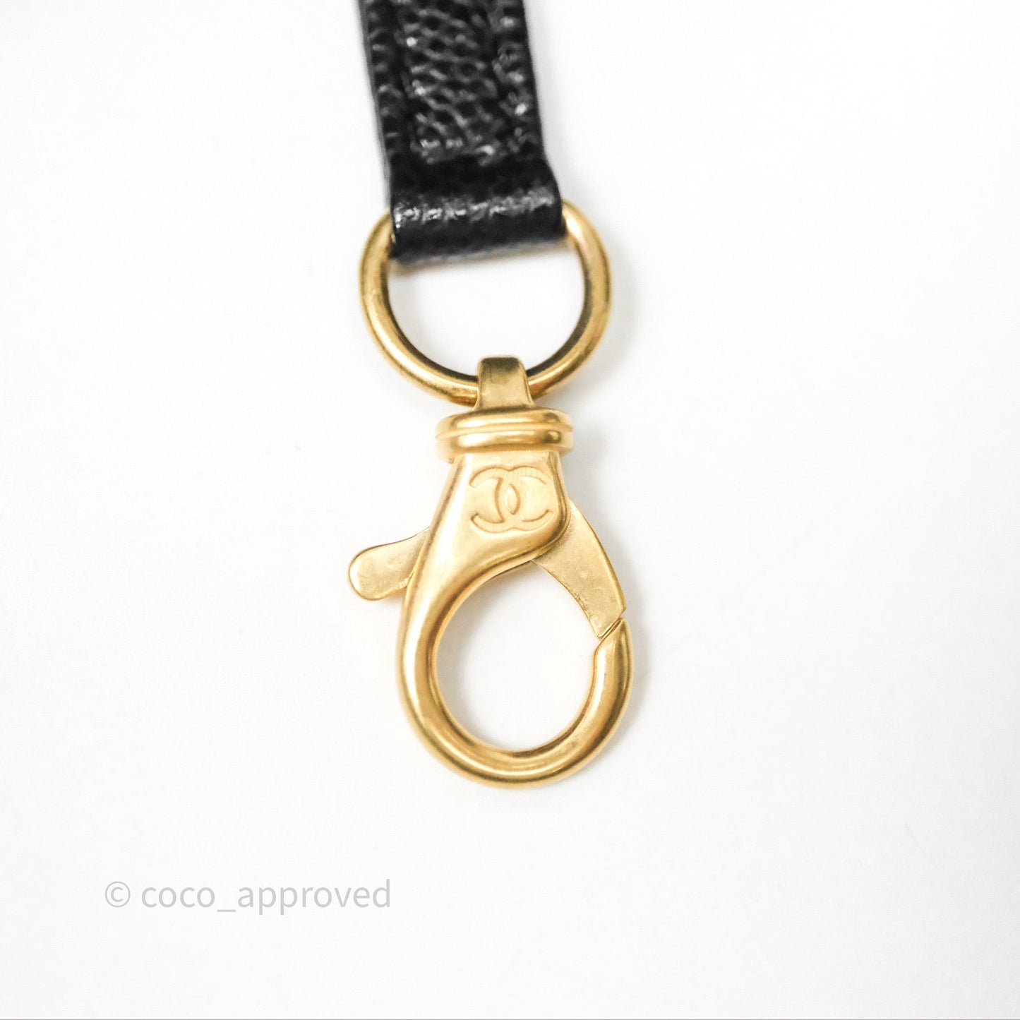 Chanel 22 Small Black Shiny Caviar Aged Gold Hardware