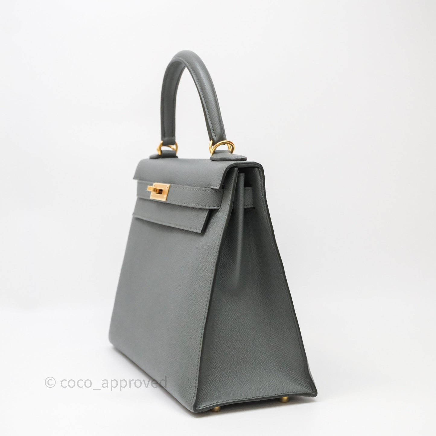 Hermès Kelly 28 Sellier Vert Amanda 63 Epsom Gold Hardware