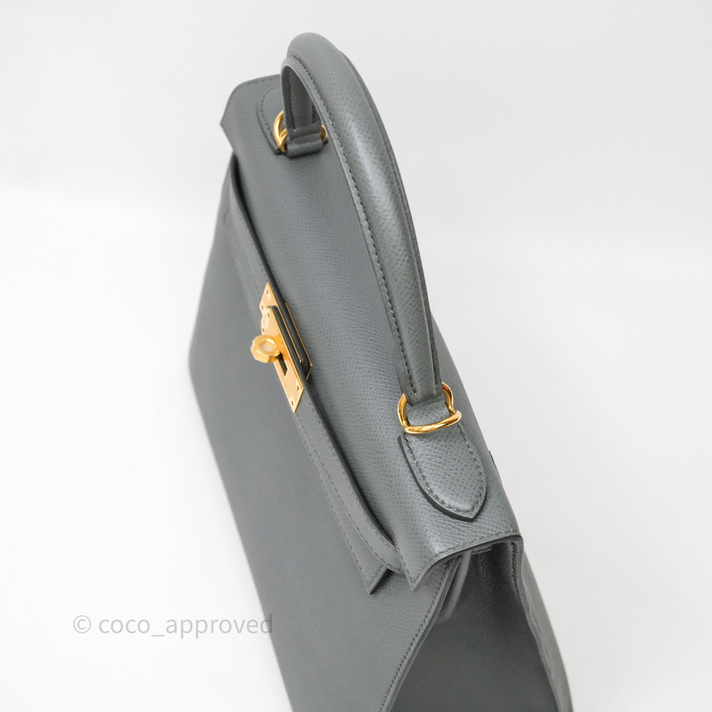 Hermès Kelly 28 Sellier Vert Amanda 63 Epsom Gold Hardware