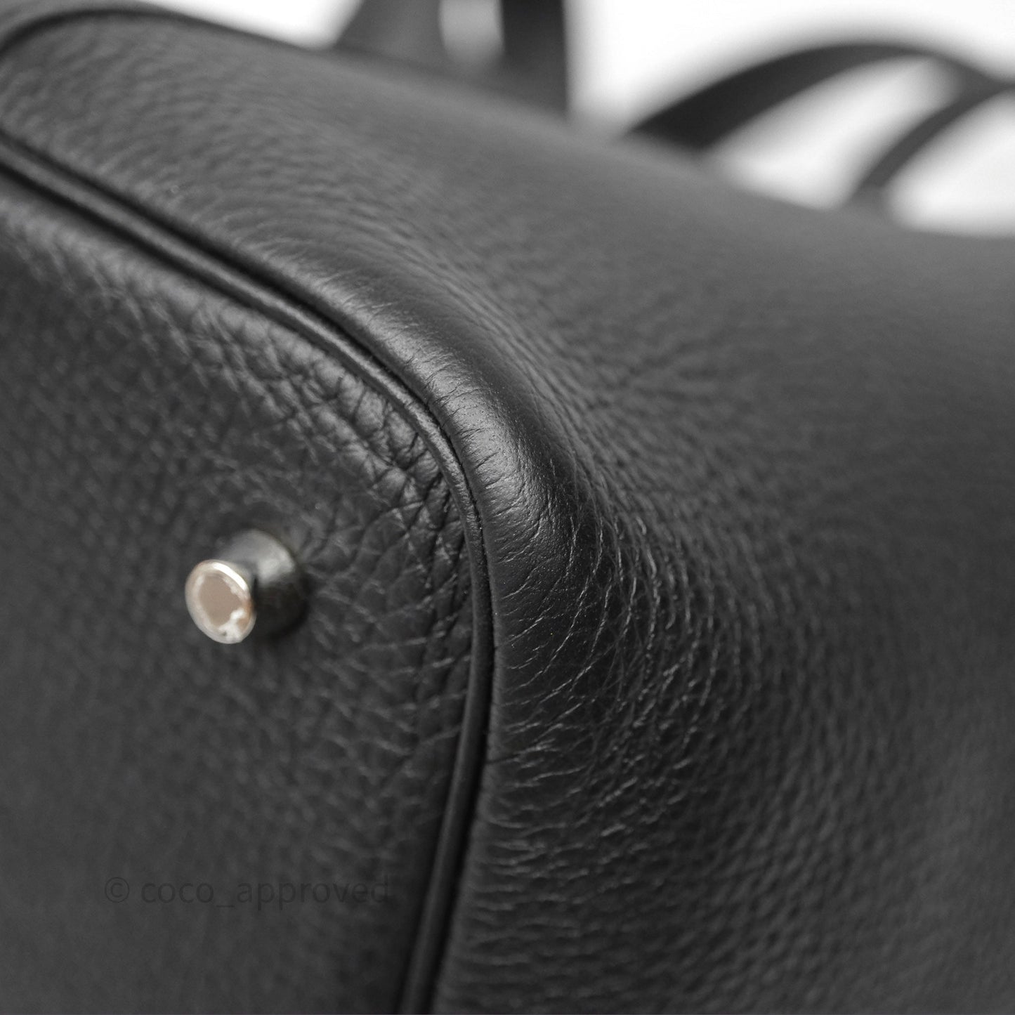 Hermès Picotin 22 Black Noir 89 Clemence Palladium Hardware