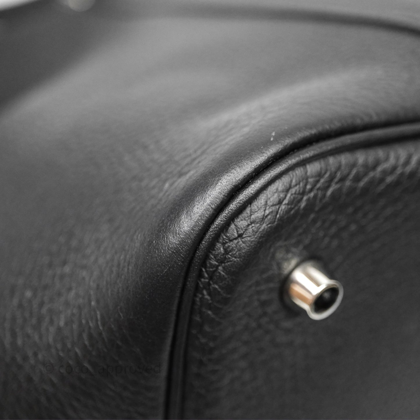 Hermès Picotin 22 Black Noir 89 Clemence Palladium Hardware