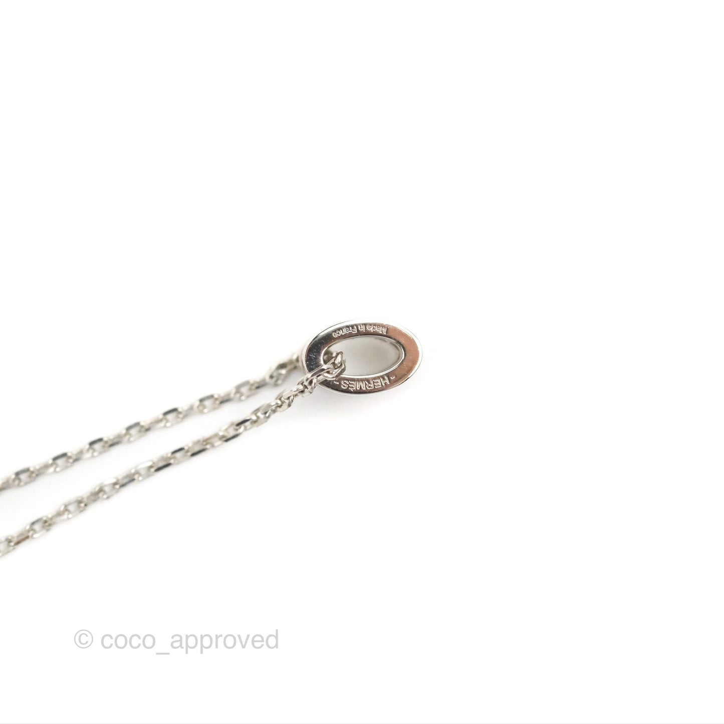 Hermès Mini Pop H Pendant Necklace Black Palladium Hardware