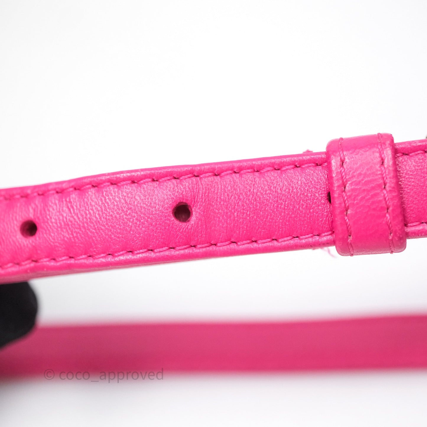 Christian Dior Mini Lady Dior Hot Pink Patent Gold Hardware