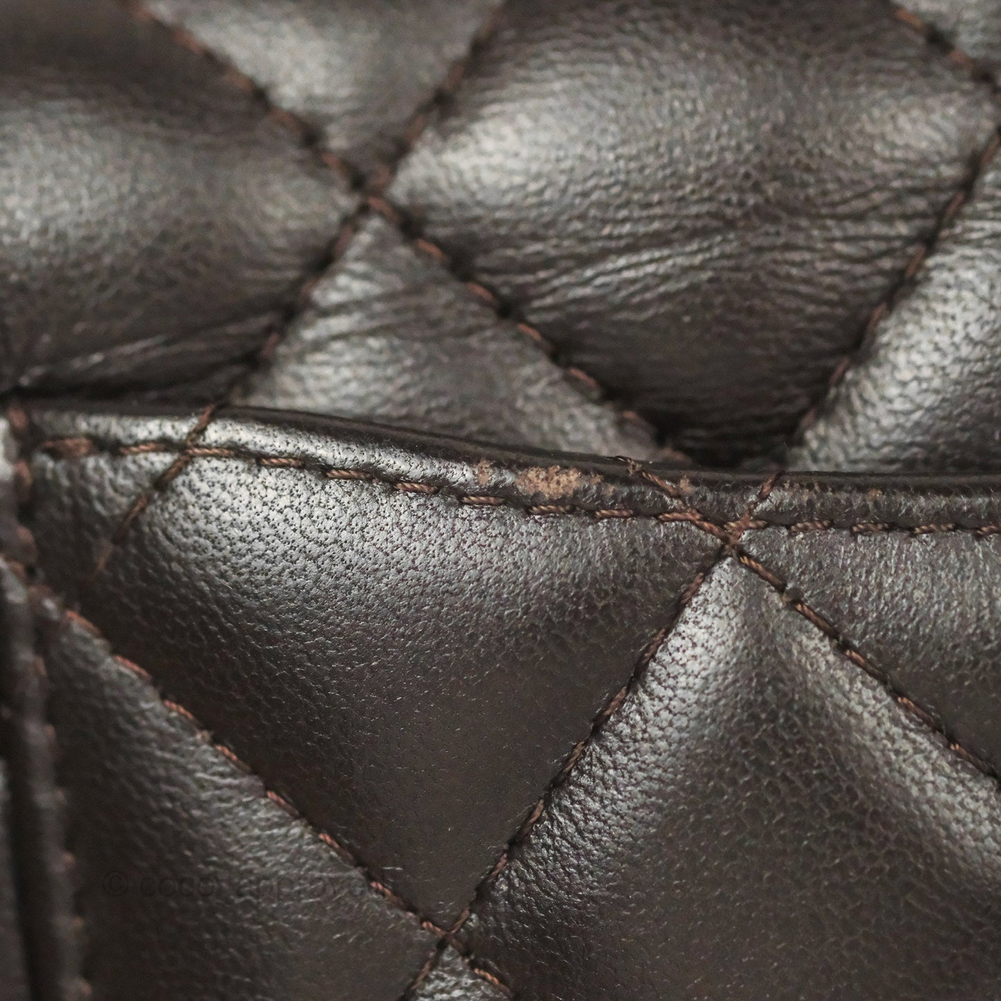 Chanel Quilted Mini Rectangular Flap Chocolate Brown Lambskin Gold Hardware