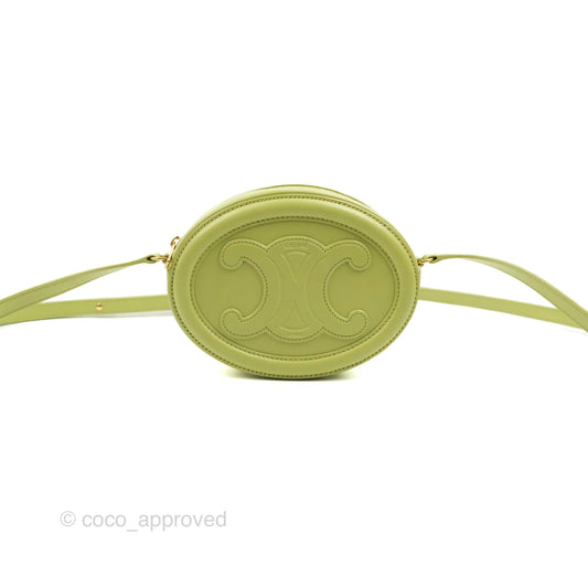 Celine Oval Bag Cuir Triomphe Green Calfskin