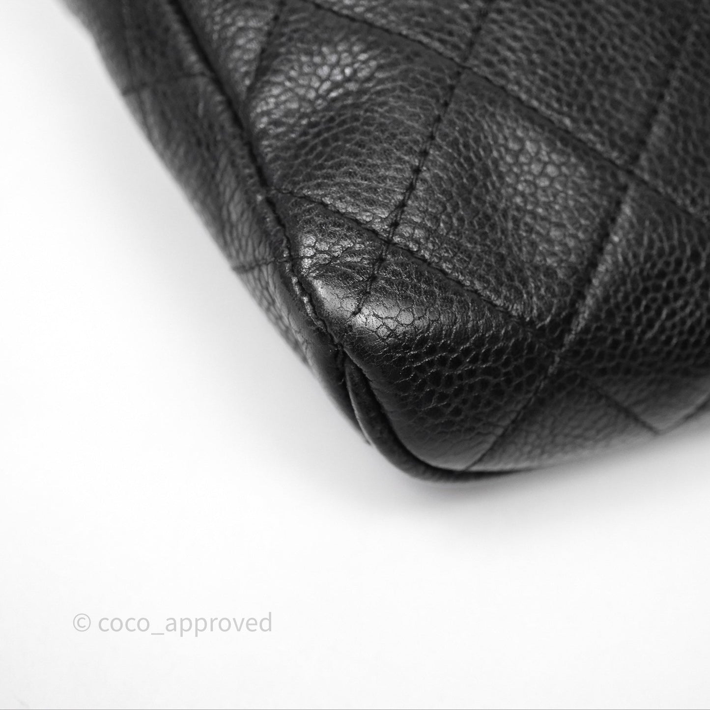 Chanel Vintage Belt Bag Black Caviar 24K Gold Hardware