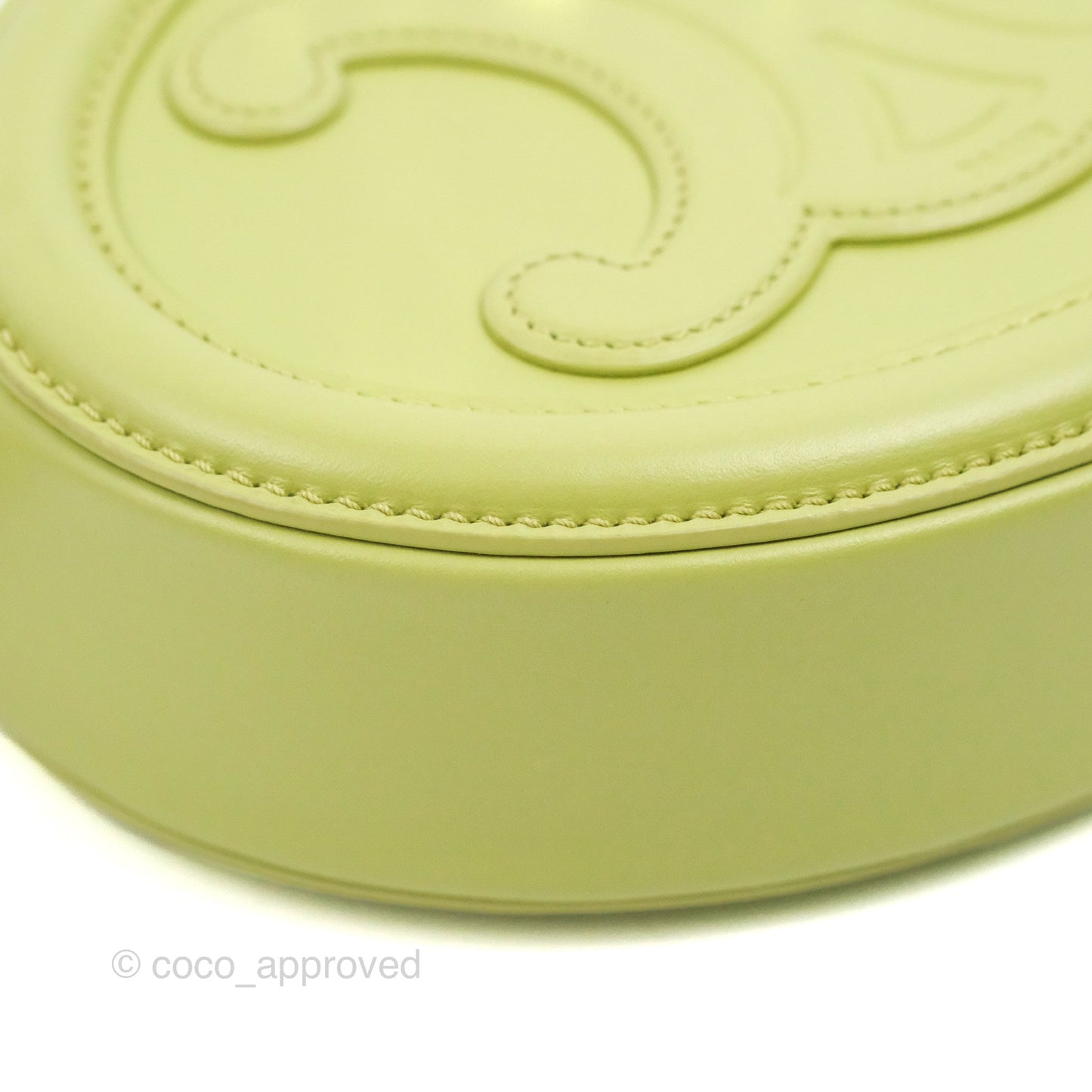 Celine Oval Bag Cuir Triomphe Green Calfskin