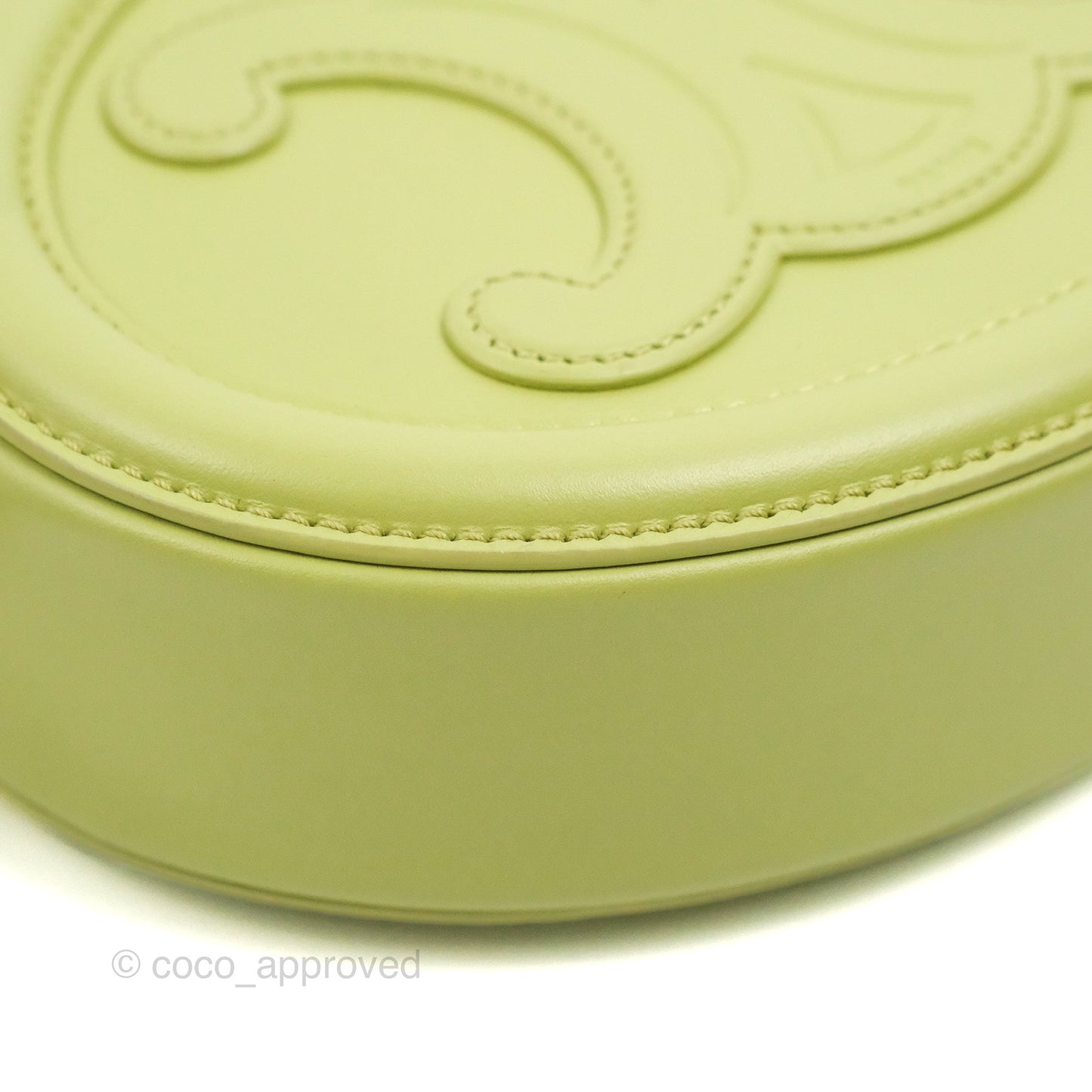Celine Oval Bag Cuir Triomphe Green Calfskin