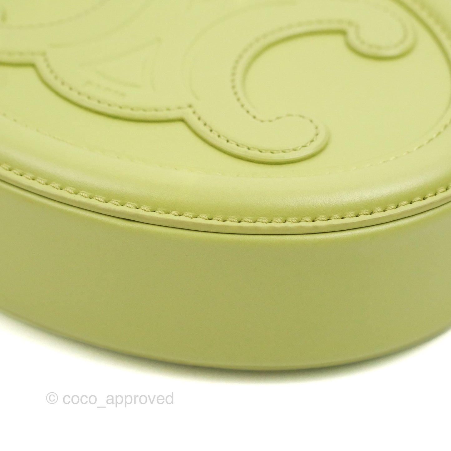 Celine Oval Bag Cuir Triomphe Green Calfskin