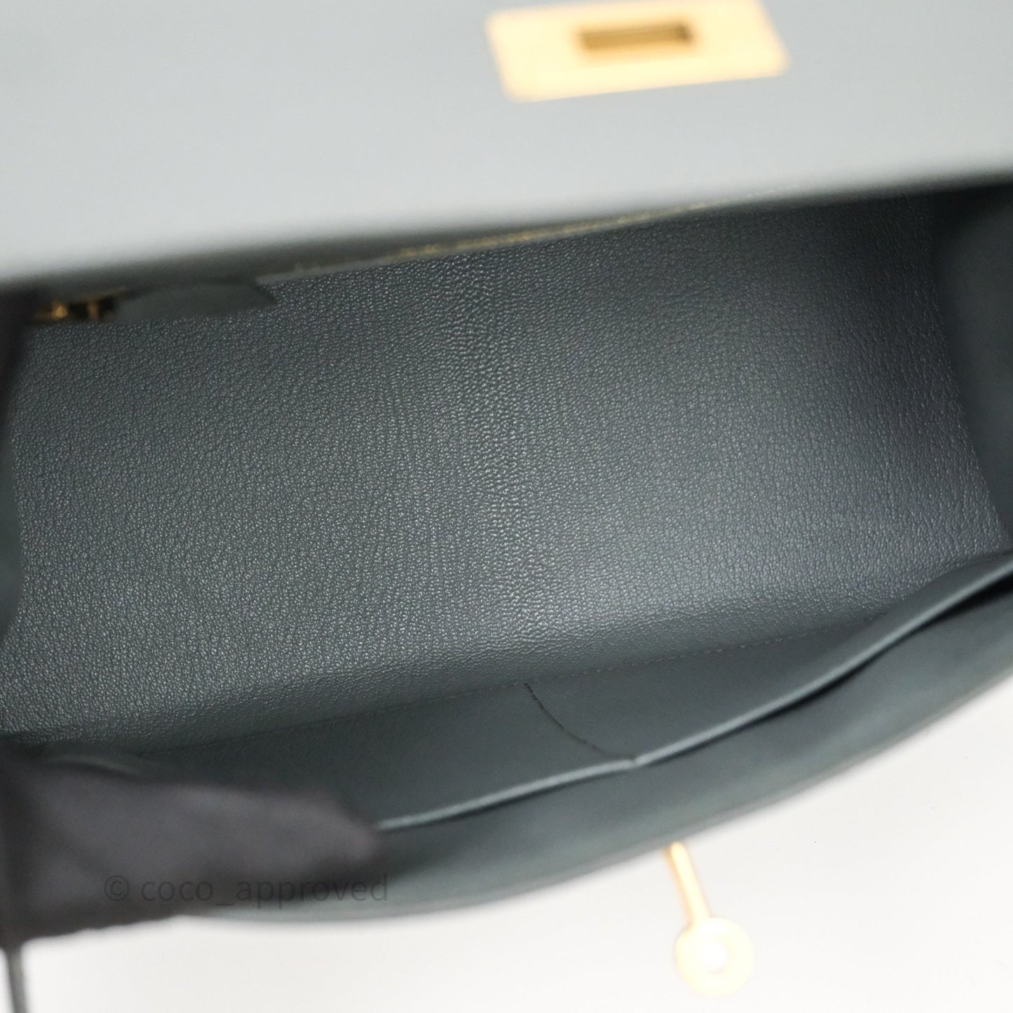 Hermès Kelly 28 Sellier Vert Amanda 63 Epsom Gold Hardware