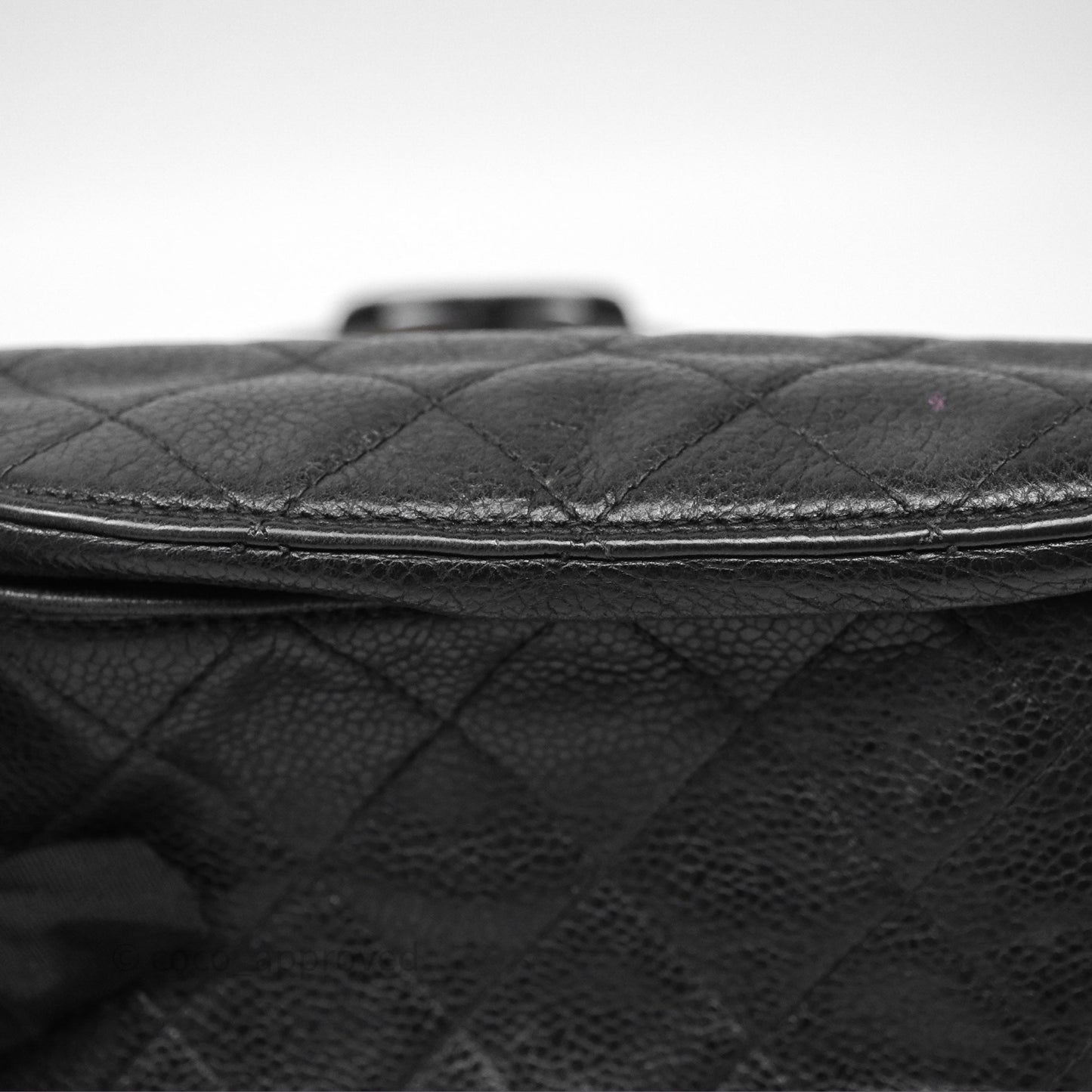Chanel Vintage Belt Bag Black Caviar 24K Gold Hardware
