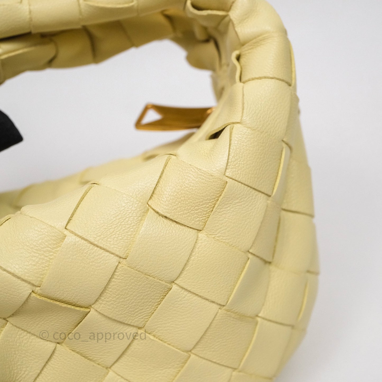 Bottega Veneta Candy Jodie Bag Yellow Intrecciato Lambskin