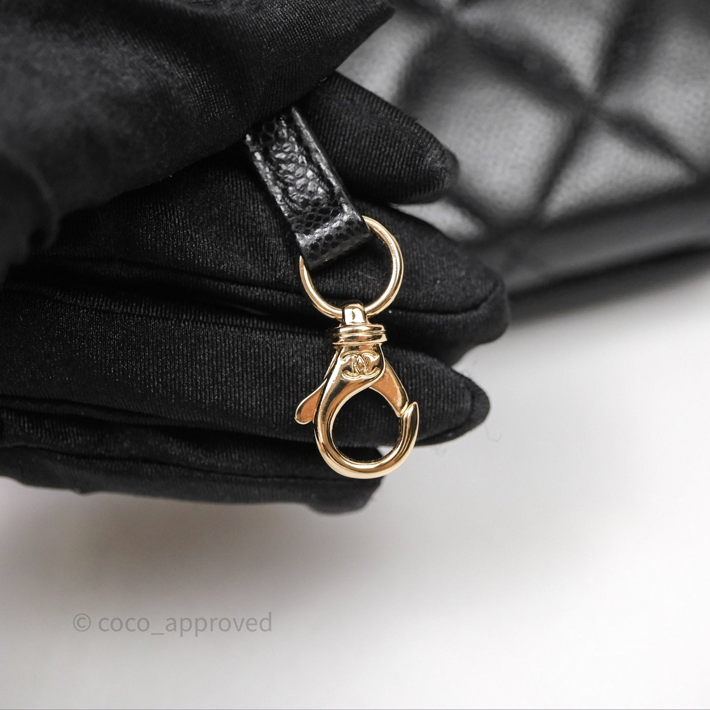 Chanel Quilted Business Affinity Backpack Black Caviar Gold Hardware