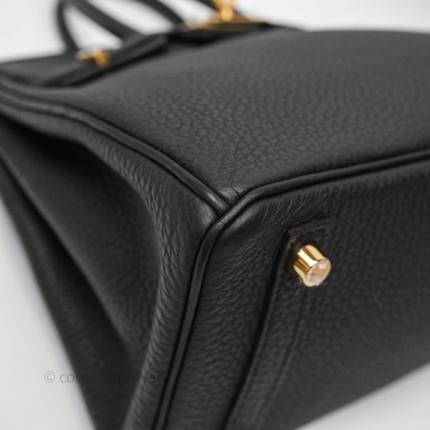 Birkin 25 Noir 89 Togo Gold Hardware