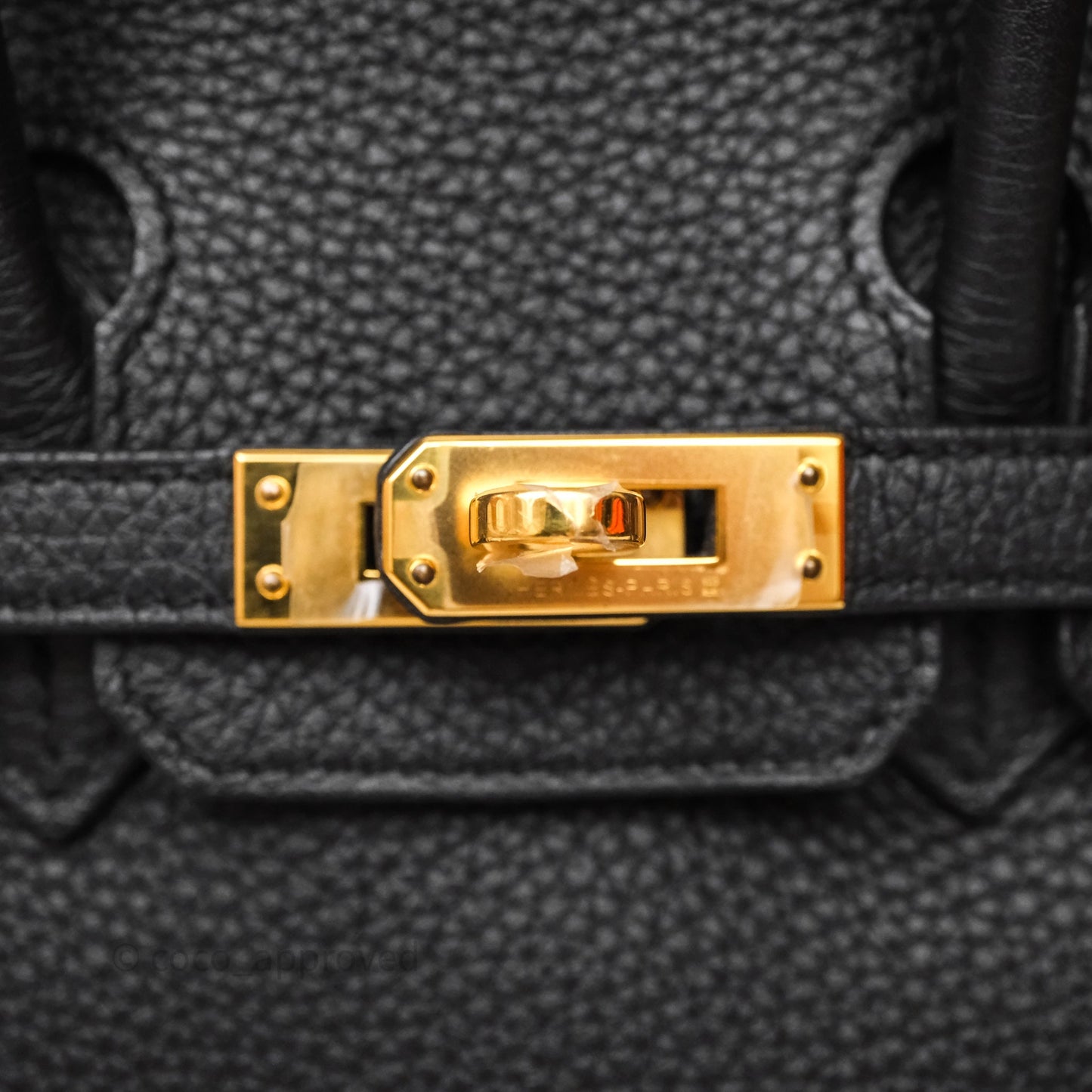 Birkin 25 Noir 89 Togo Gold Hardware