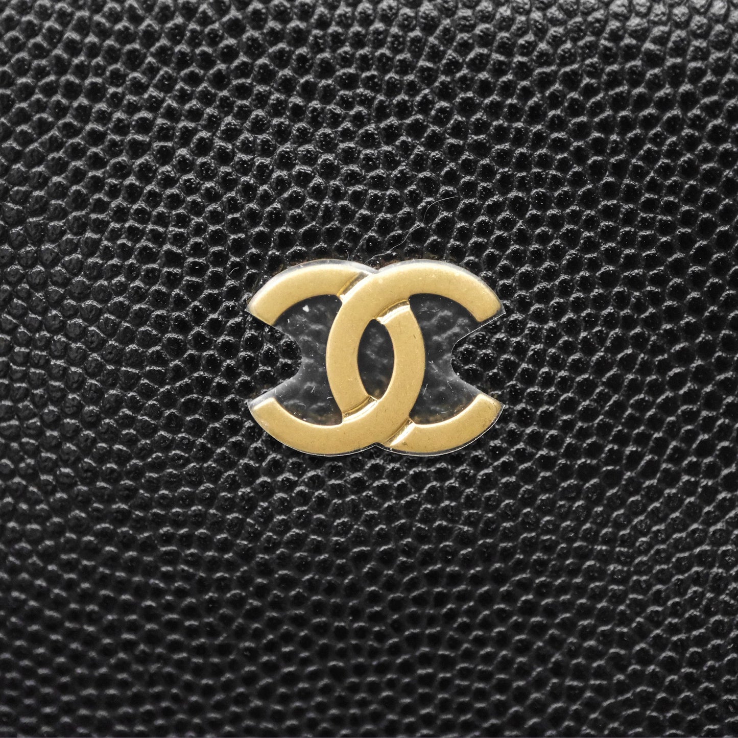 Chanel 22 Small Black Shiny Caviar Aged Gold Hardware