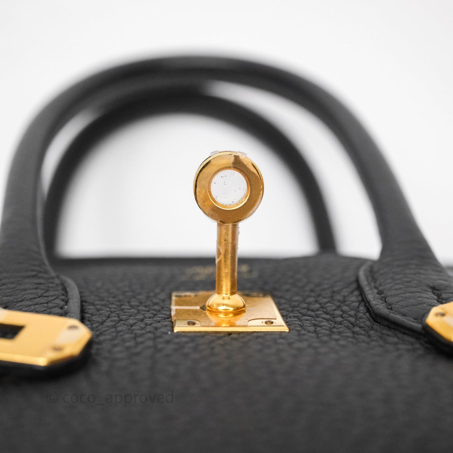 Birkin 25 Noir 89 Togo Gold Hardware