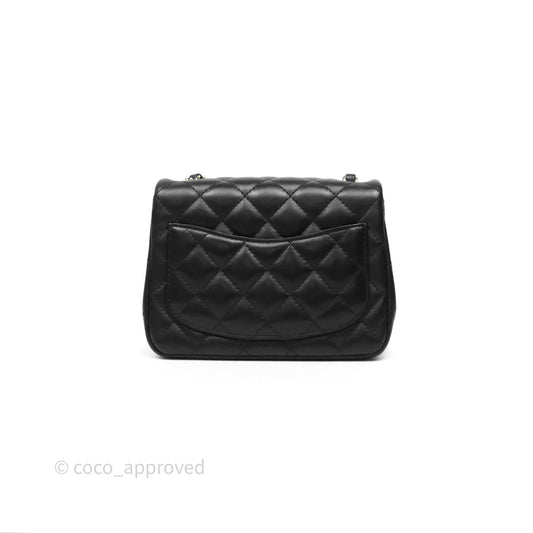 Chanel Mini Square Black Lambskin Gold Hardware