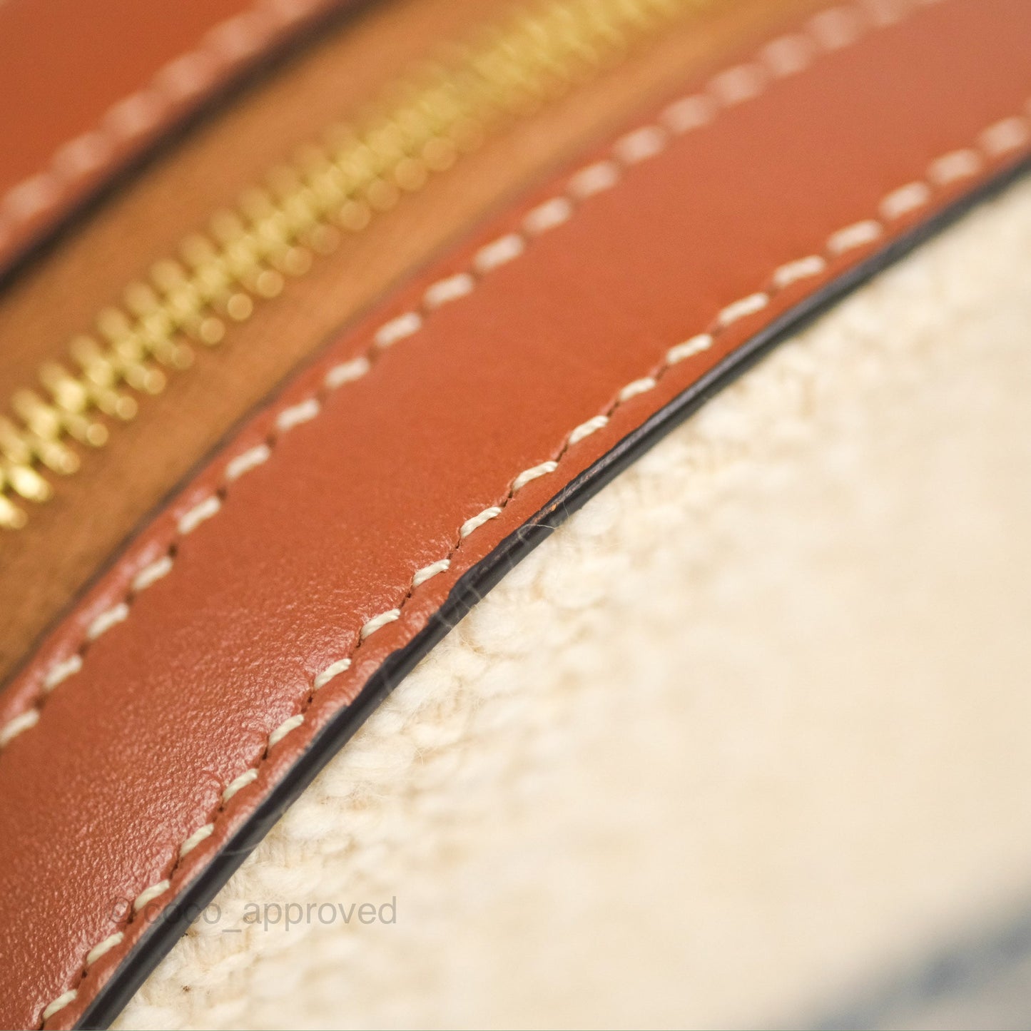 Celine Perth Embroidered Blue Cream Round Mini Crossbody Bag