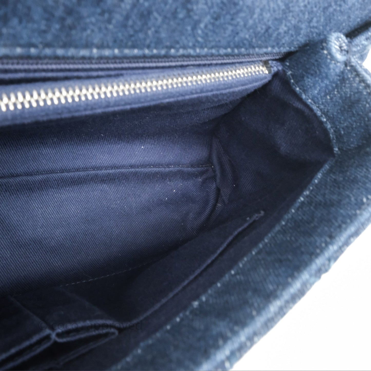 Chanel Medium Quilted Coco Handle Flap Denim Silver Hardware