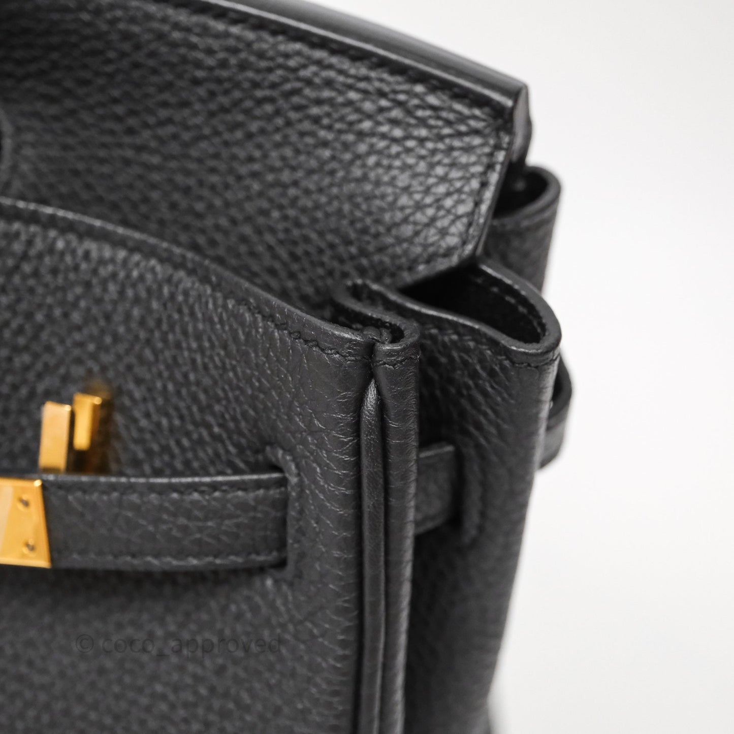 Birkin 25 Noir 89 Togo Gold Hardware