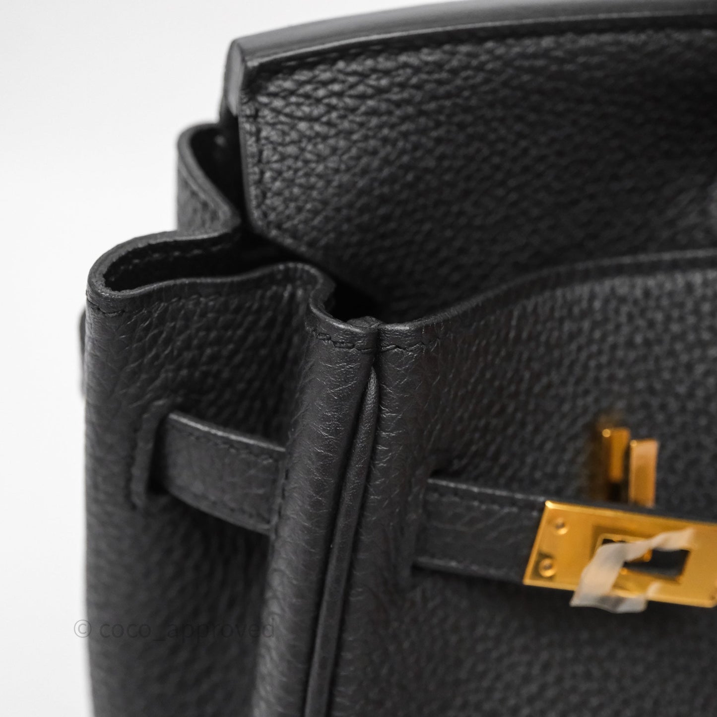 Birkin 25 Noir 89 Togo Gold Hardware