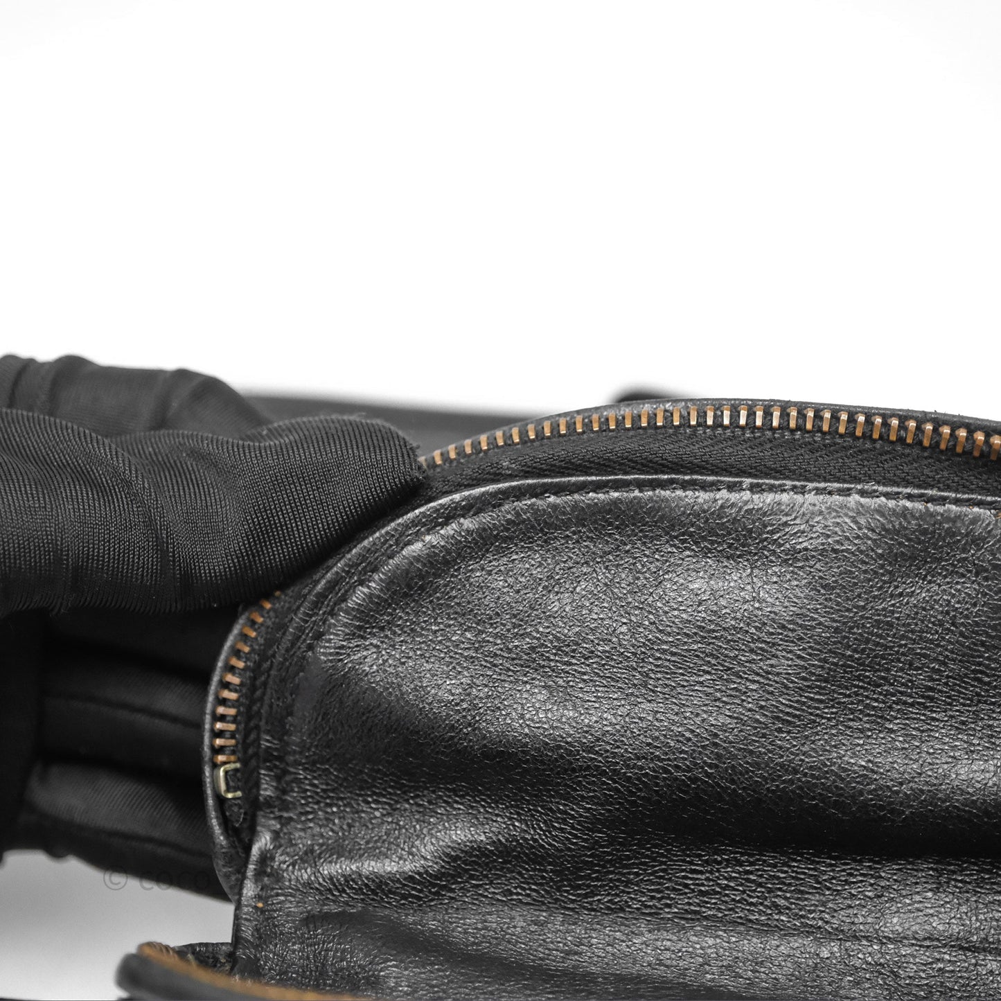 Chanel Vintage Belt Bag Black Caviar 24K Gold Hardware