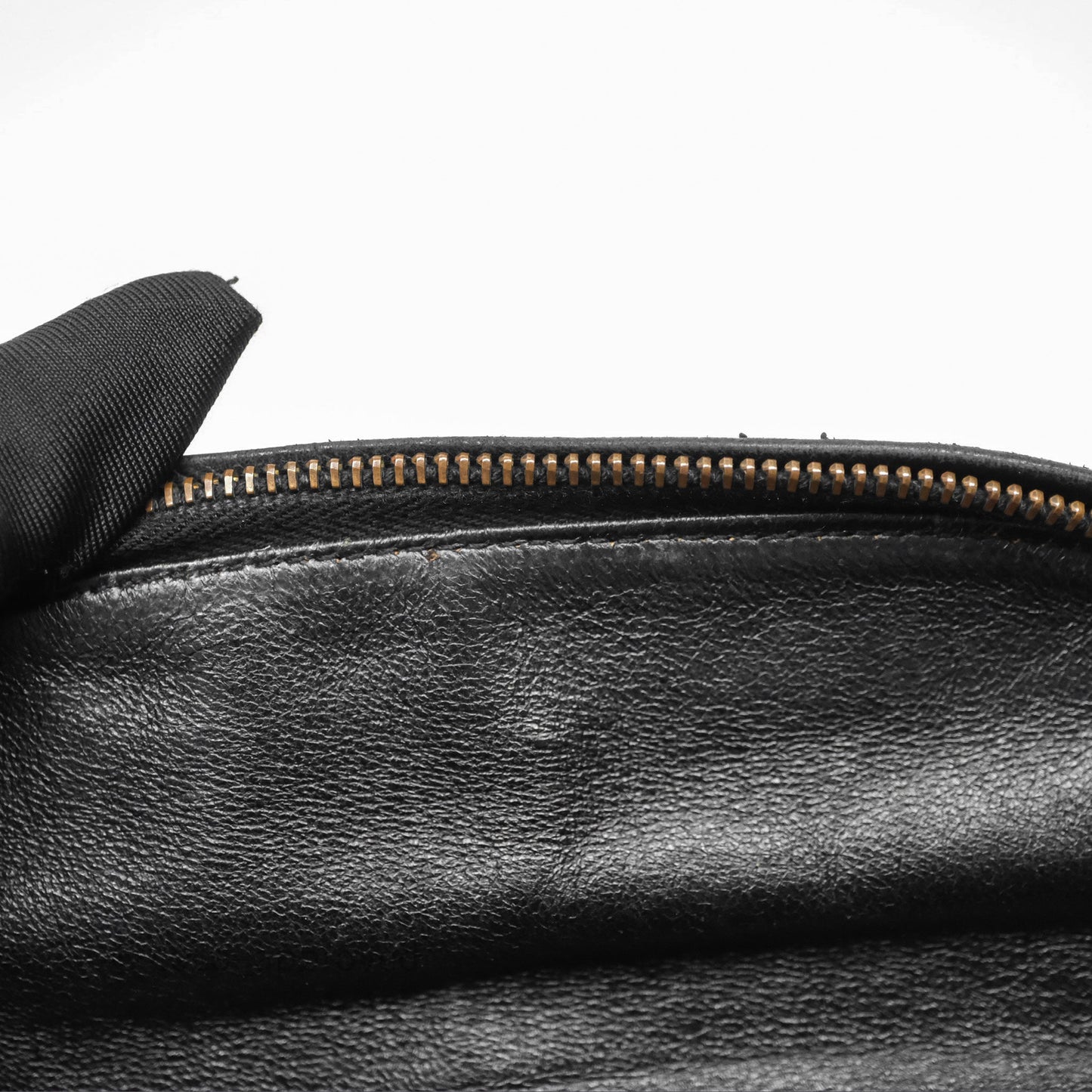 Chanel Vintage Belt Bag Black Caviar 24K Gold Hardware