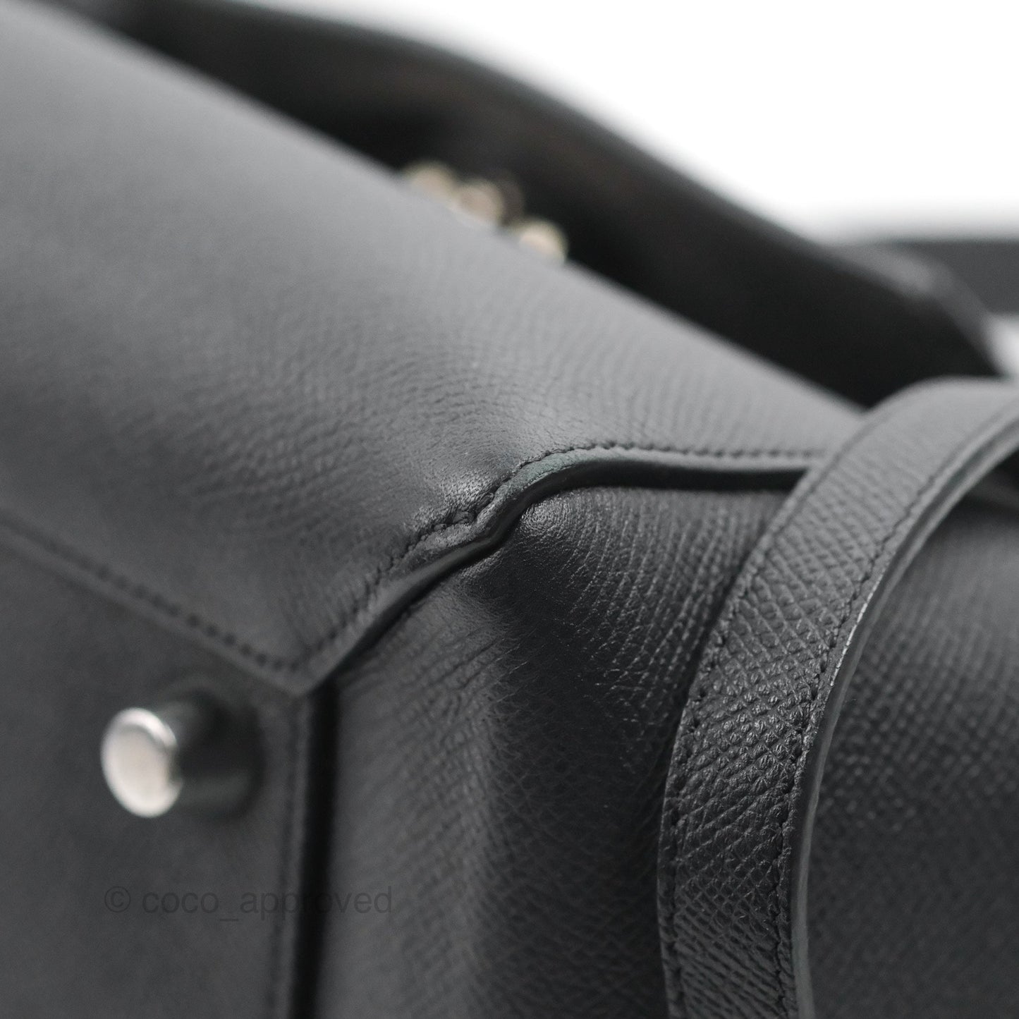 Celine Mini Belt Bag Dark Navy Grained Calfskin Ruthenium Hardware
