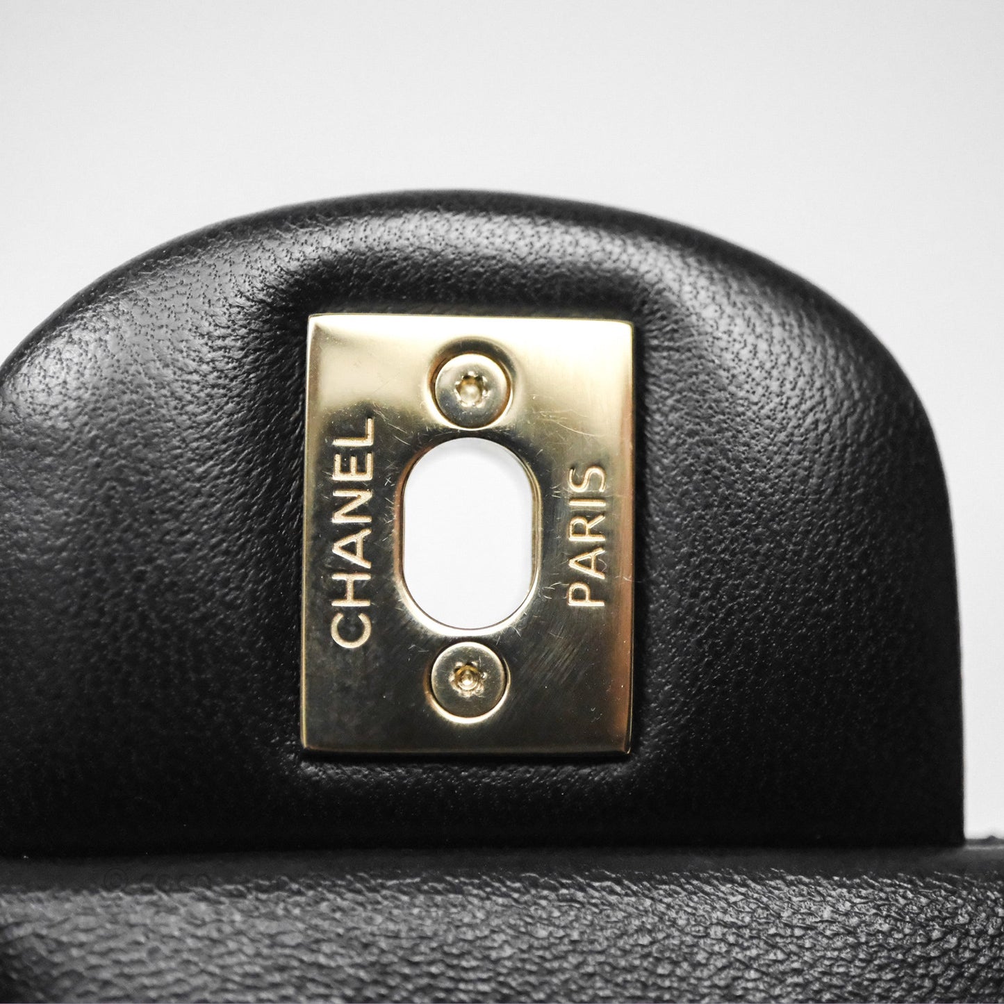 Chanel Mini Square Black Lambskin Gold Hardware