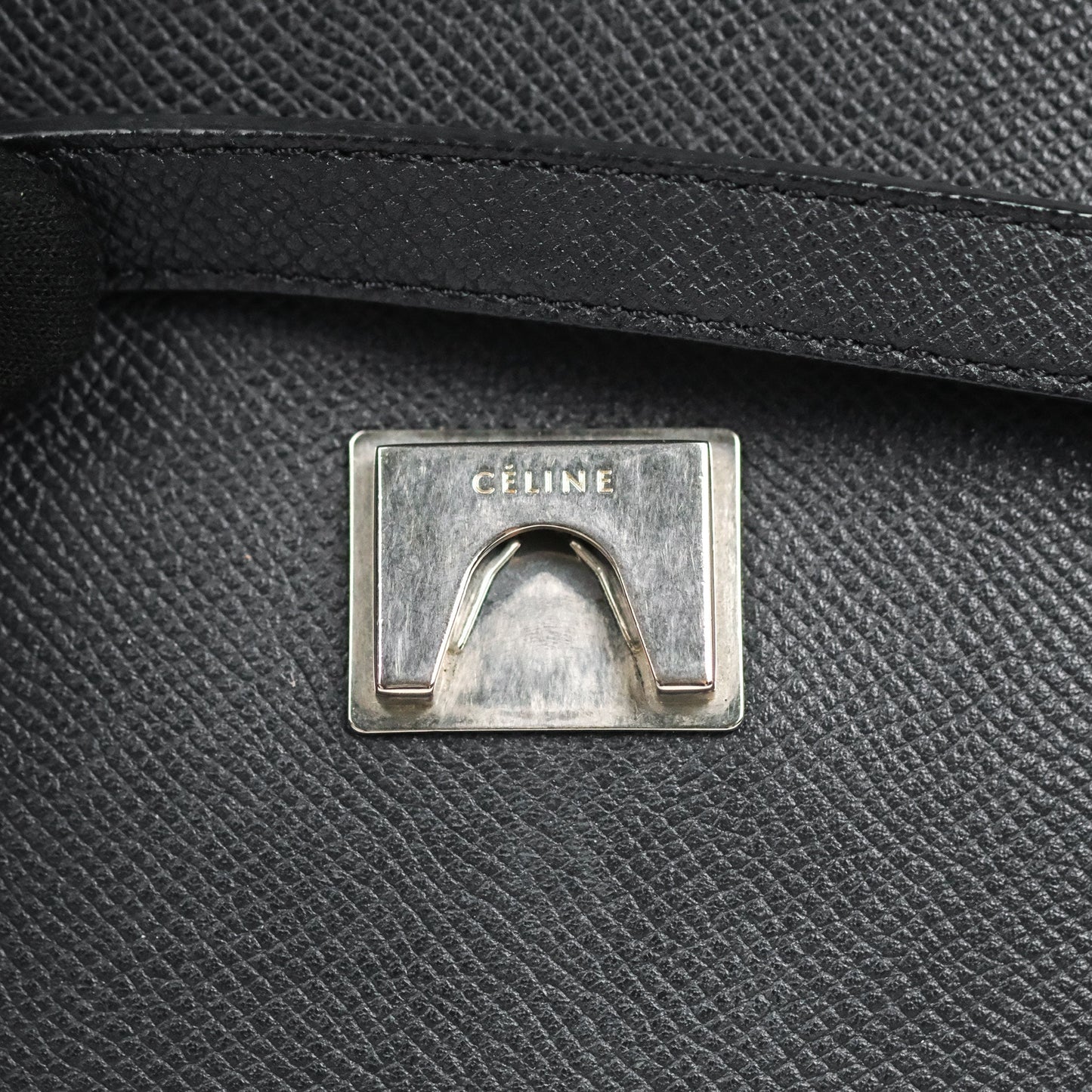 Celine Mini Belt Bag Dark Navy Grained Calfskin Ruthenium Hardware