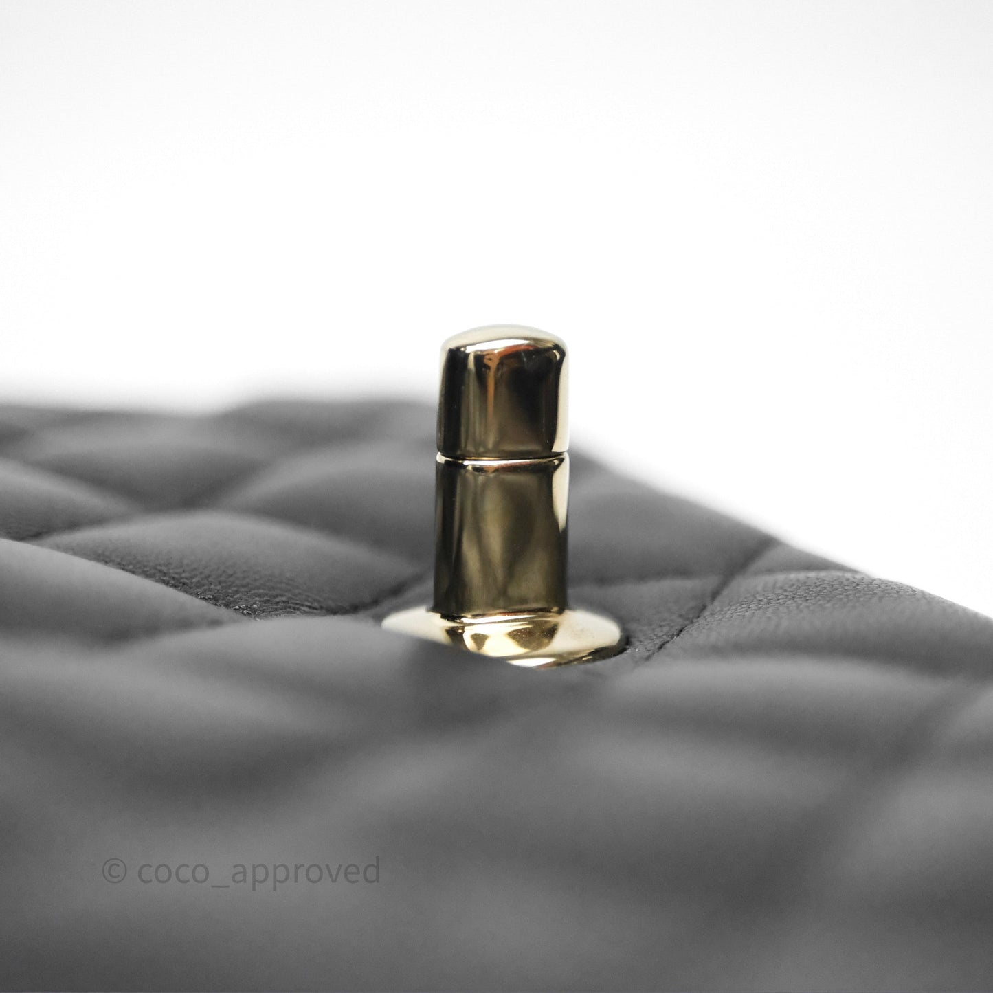 Chanel Mini Square Black Lambskin Gold Hardware