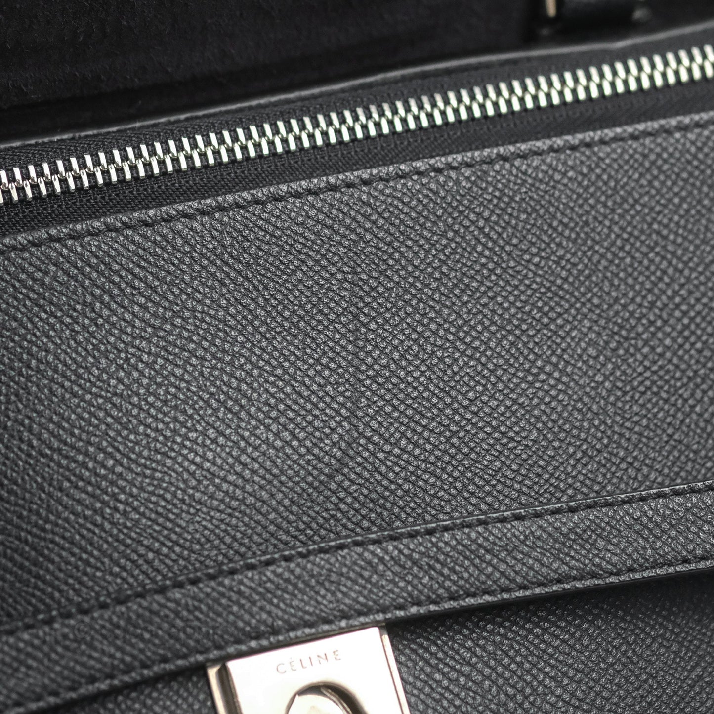 Celine Mini Belt Bag Dark Navy Grained Calfskin Ruthenium Hardware