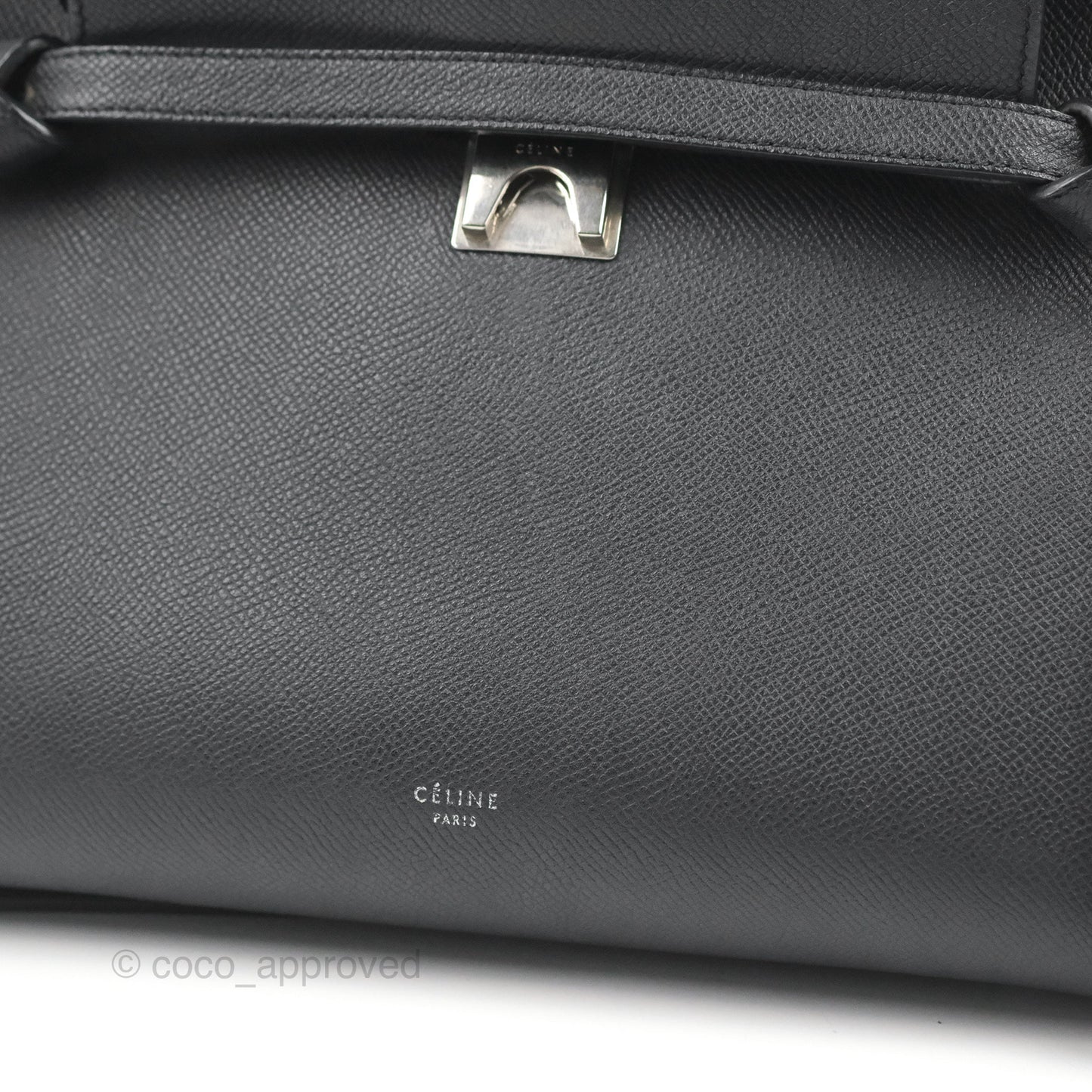 Celine Mini Belt Bag Dark Navy Grained Calfskin Ruthenium Hardware