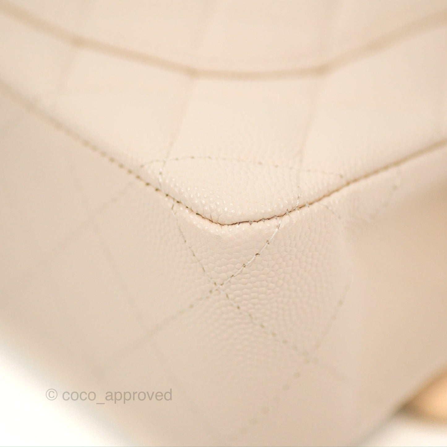 Chanel Small Classic Quilted Flap Light Ivory Beige Caviar Gold Hardware 20C