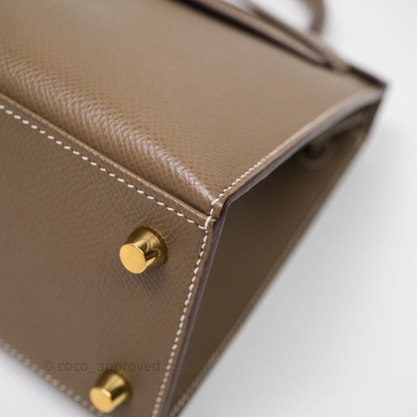 Hermes Kelly 25 Etoupe 18 Epsom Gold Hardware