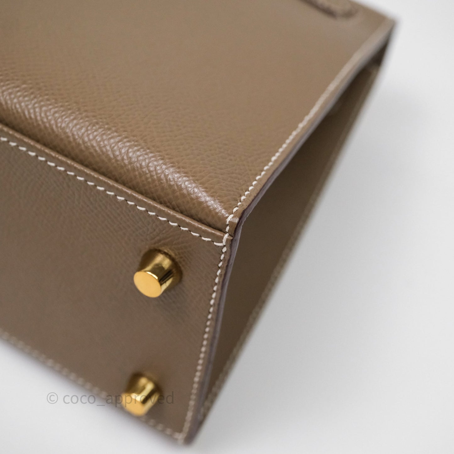 Hermes Kelly 25 Etoupe 18 Epsom Gold Hardware