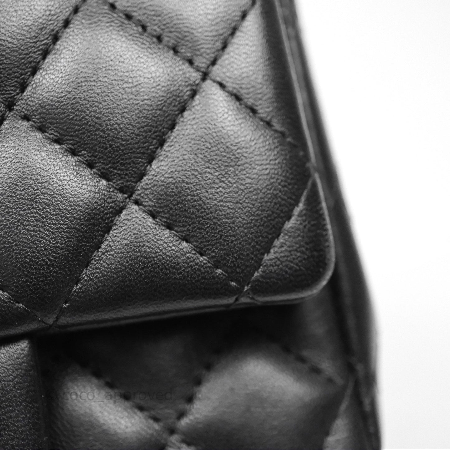 Chanel Mini Square Black Lambskin Gold Hardware
