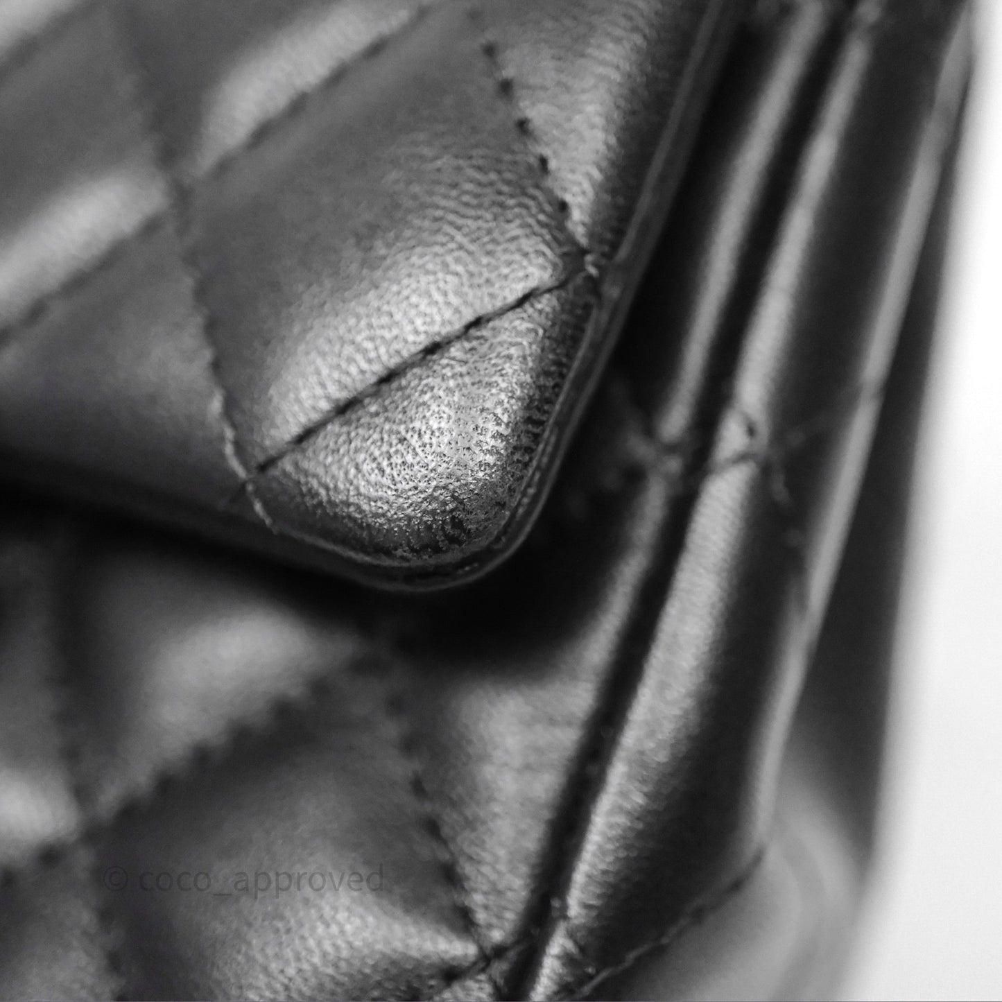 Chanel Mini Square Black Lambskin Gold Hardware