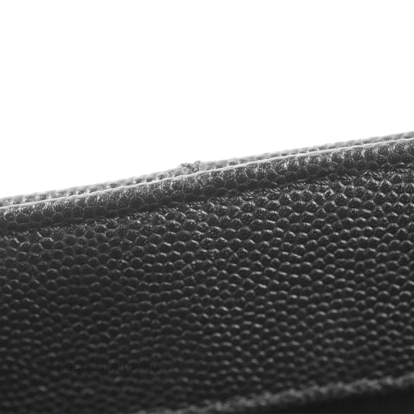 Chanel Medium Coco Handle Quilted Black Caviar Lizard Handle Gold Hardware