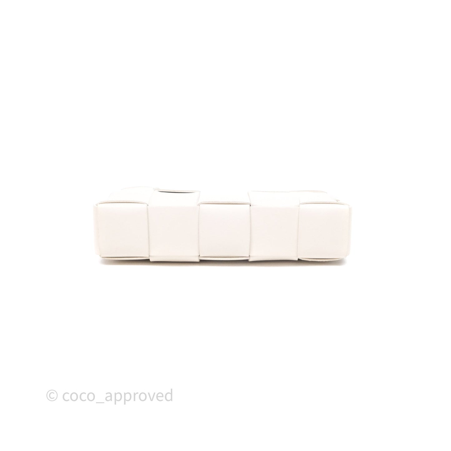 Bottega Veneta Shoulder Bag White Intrecciato Lambskin