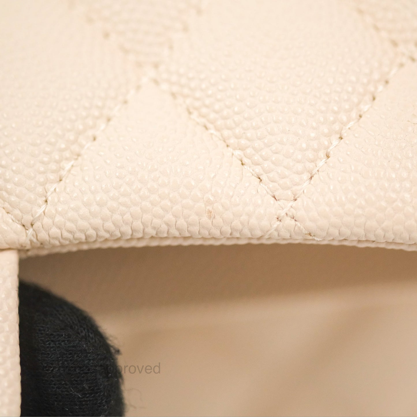 Chanel Small Classic Quilted Flap Light Ivory Beige Caviar Gold Hardware 20C