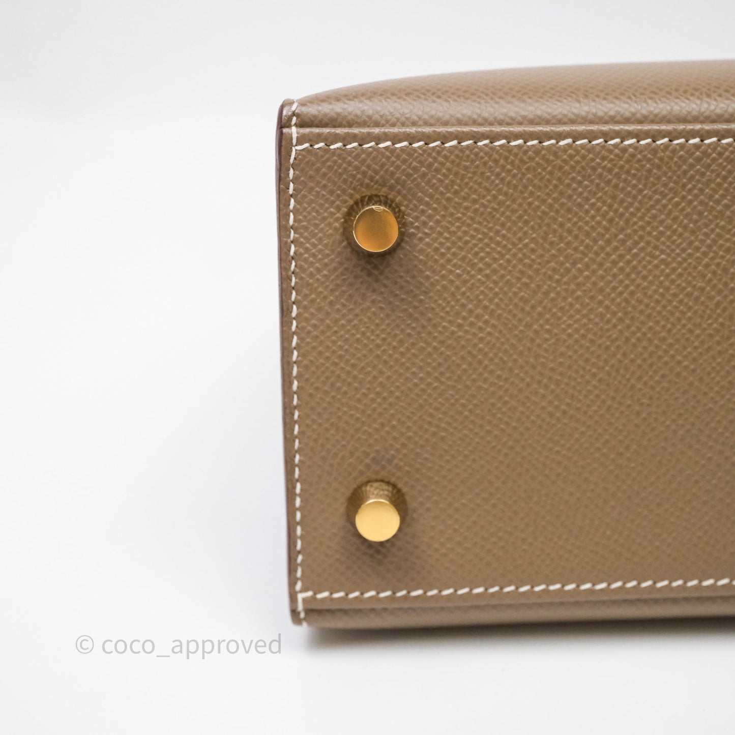 Hermes Kelly 25 Etoupe 18 Epsom Gold Hardware