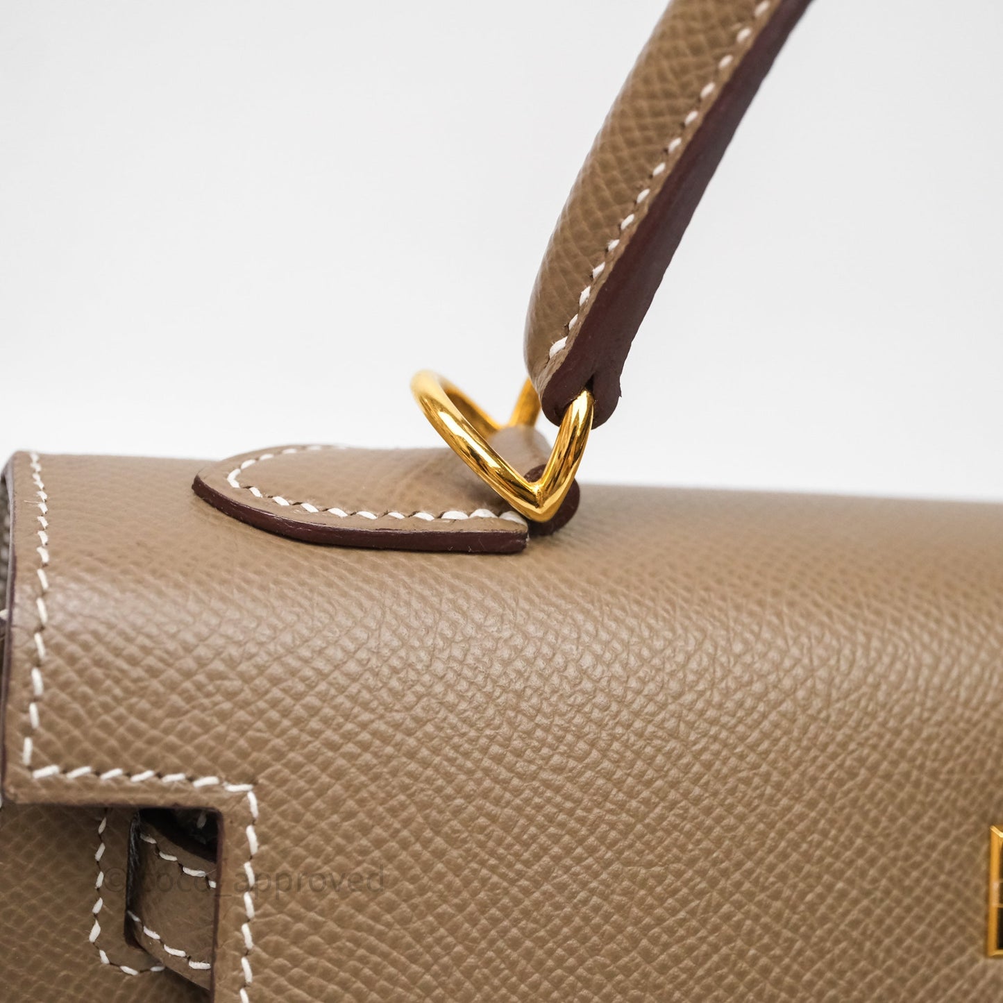 Hermes Kelly 25 Etoupe 18 Epsom Gold Hardware