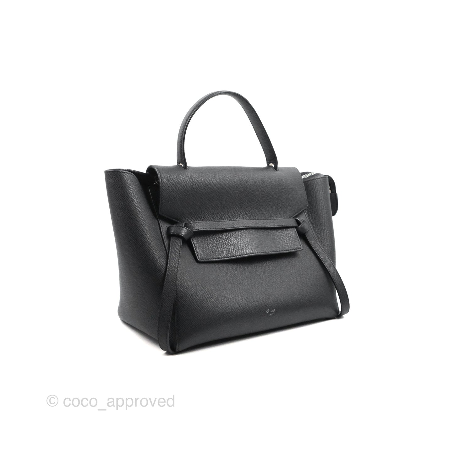 Celine Mini Belt Bag Dark Navy Grained Calfskin Ruthenium Hardware