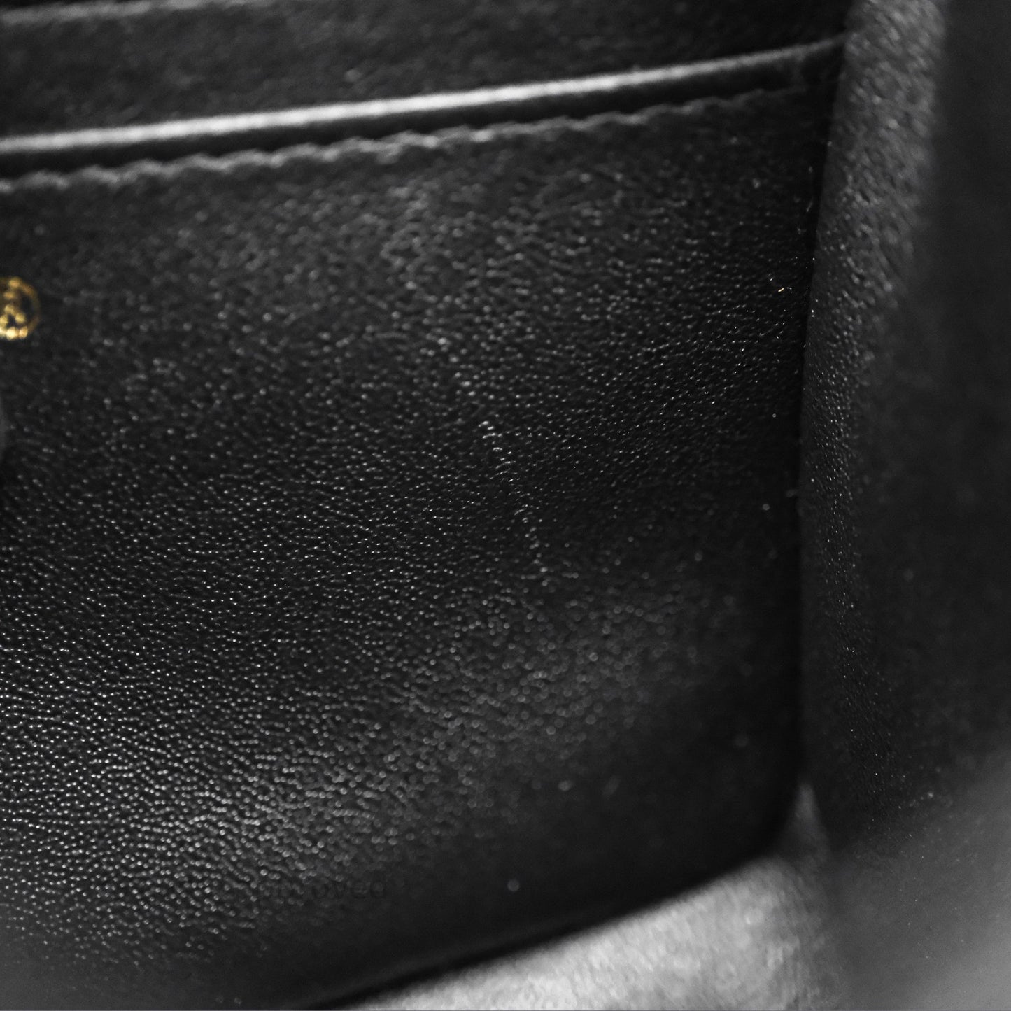 Chanel Mini Square Black Lambskin Gold Hardware