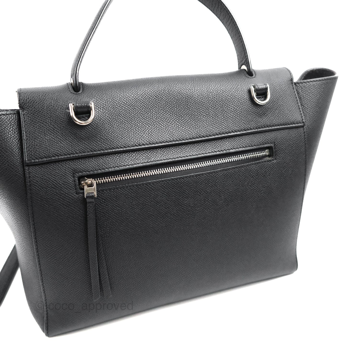 Celine Mini Belt Bag Dark Navy Grained Calfskin Ruthenium Hardware