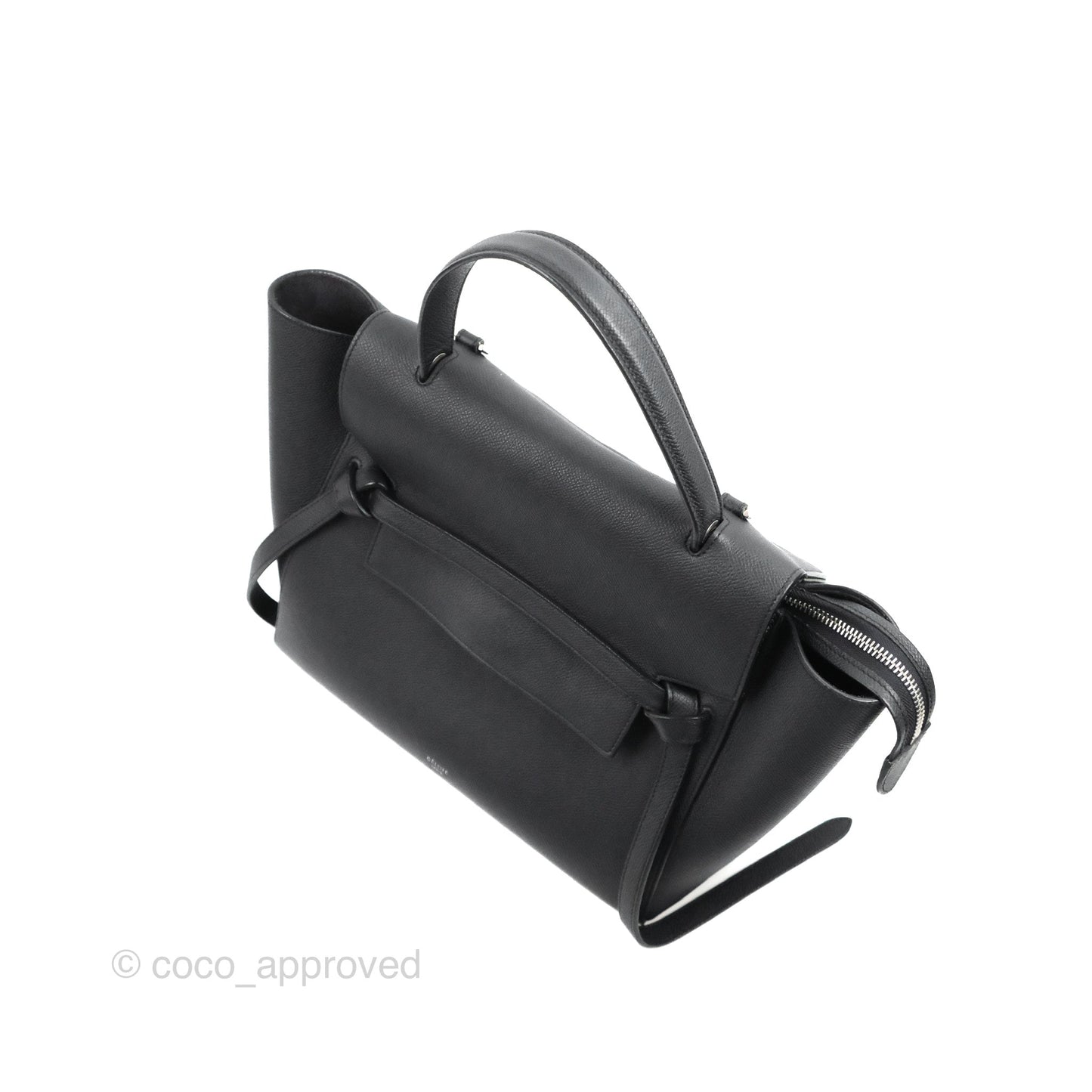 Celine Mini Belt Bag Dark Navy Grained Calfskin Ruthenium Hardware