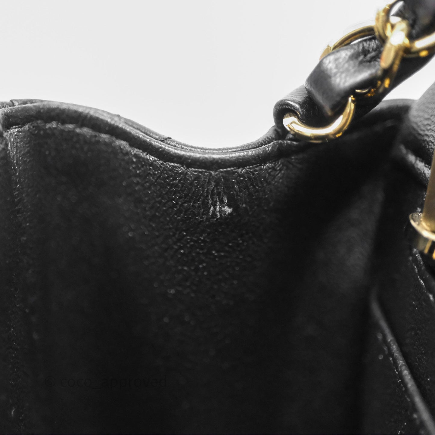 Chanel Mini Square Black Lambskin Gold Hardware