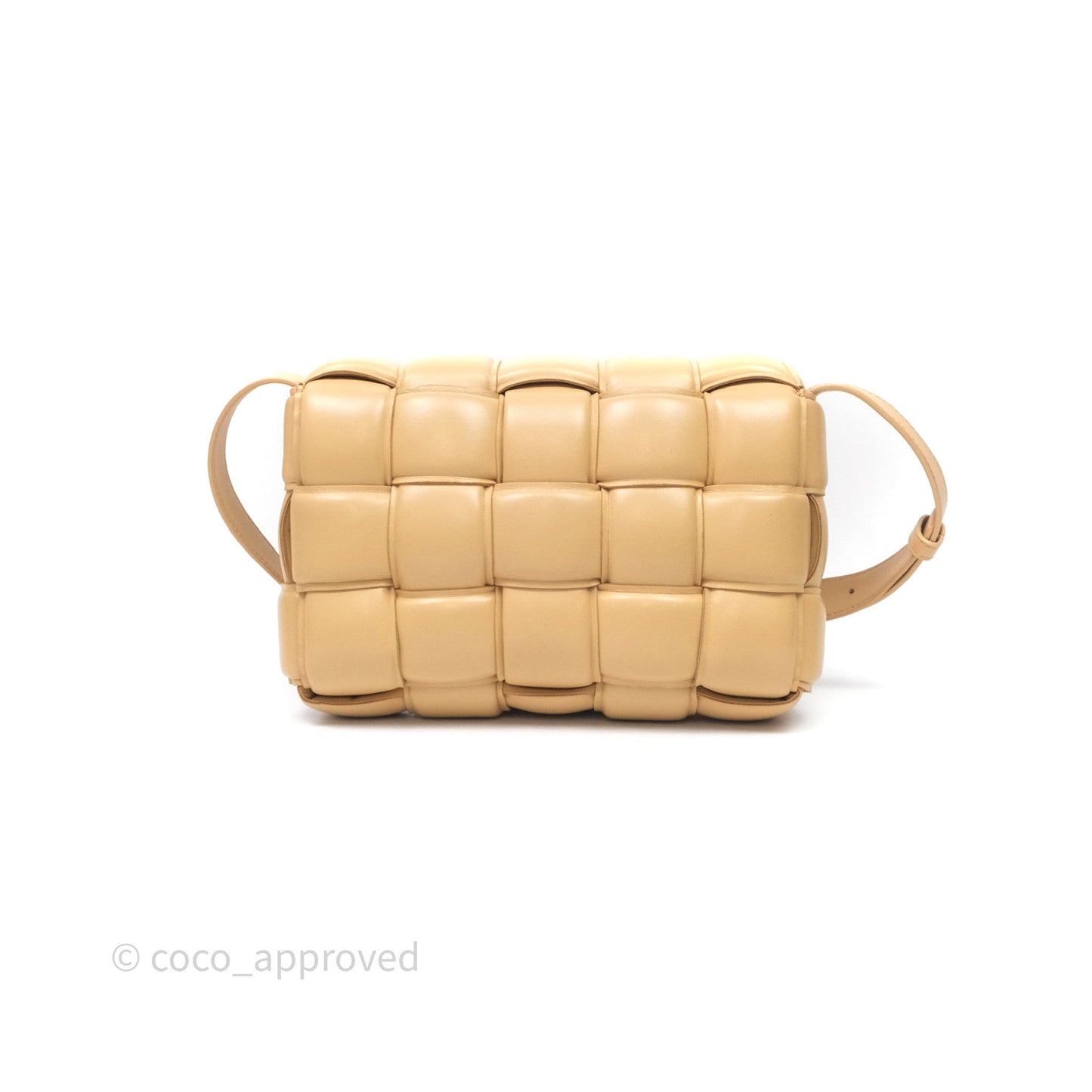 Bottega Veneta Padded Cassette Beige Lambskin